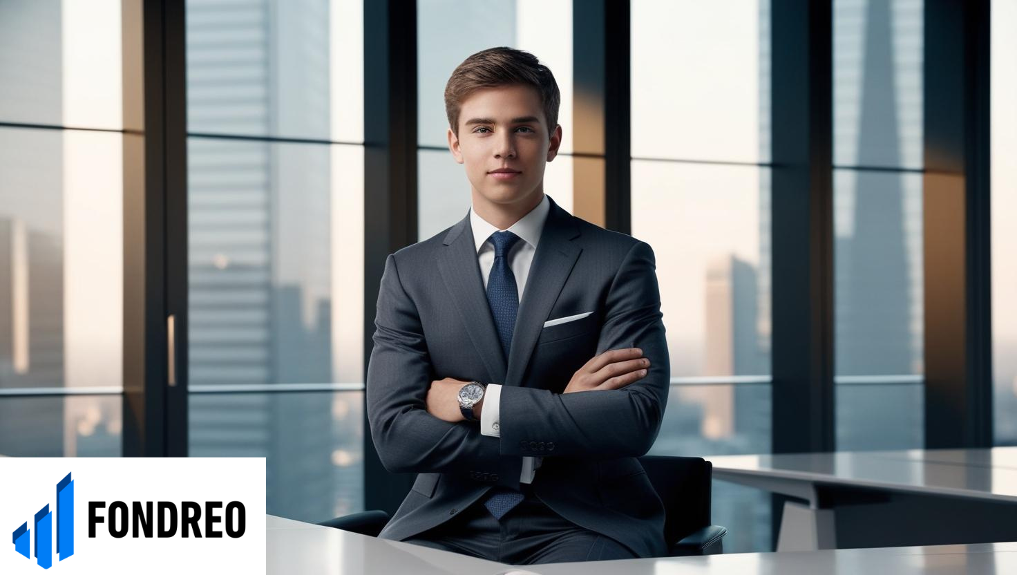A young person in a suit. FONDREO gives you the opportunity to run your own project - with expert support.